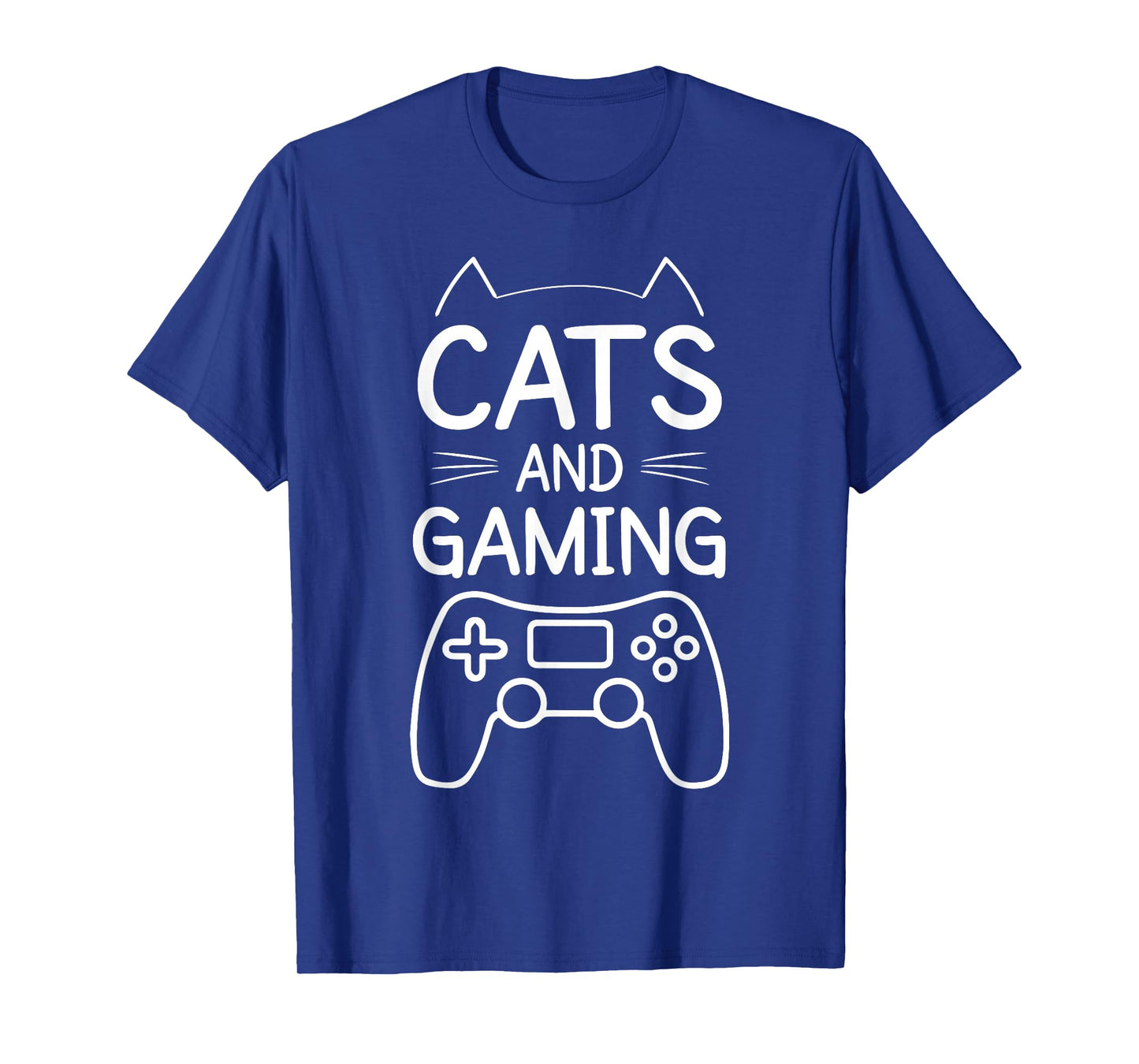 Cats & Gaming Humor Gamer Cat Guy Design Cat Lover & Gamer T-Shirt for Men Women Girls Kids
