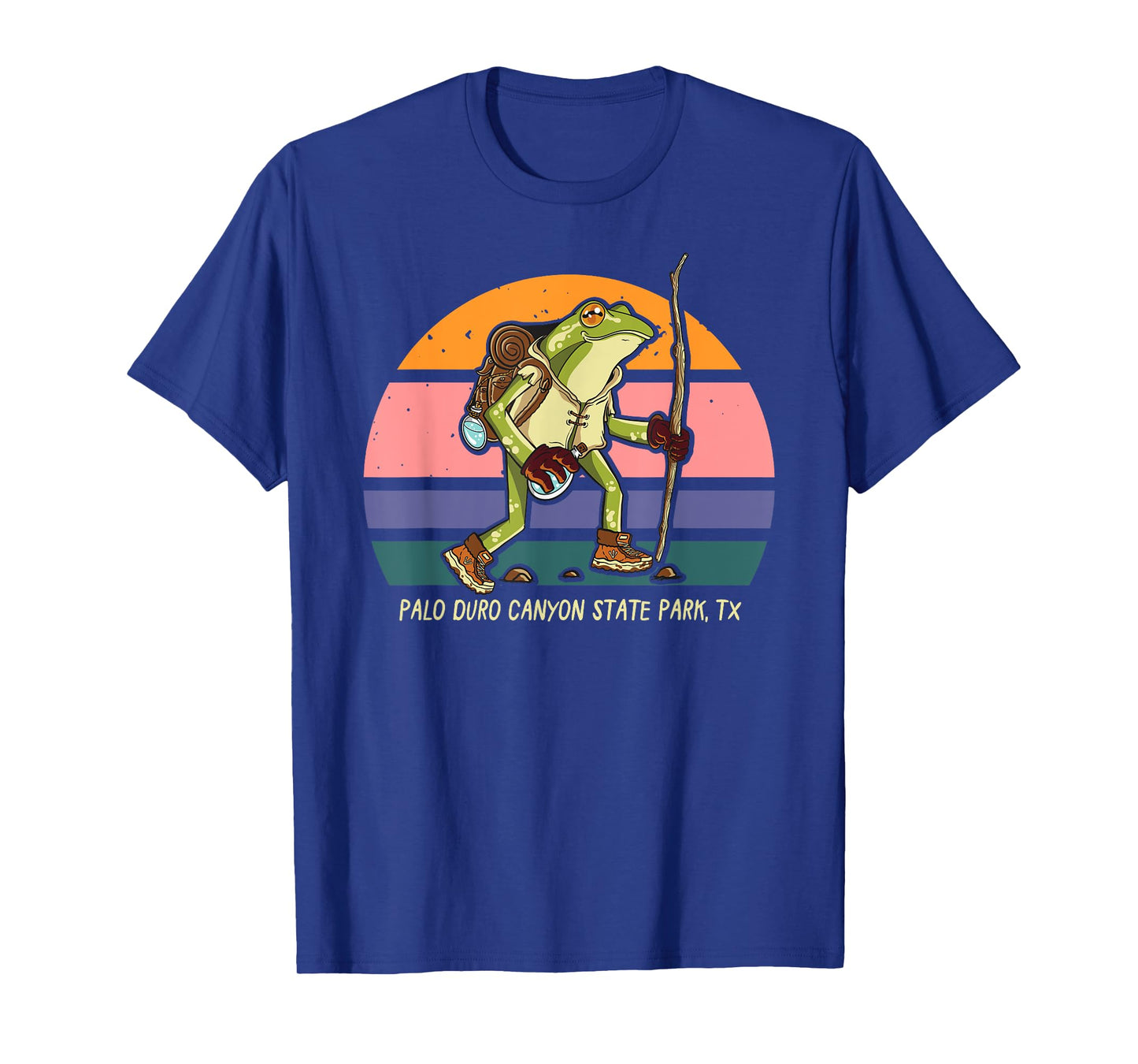 Palo Duro Canyon State Park Texas Hiking Frog Walker Camping T-Shirt