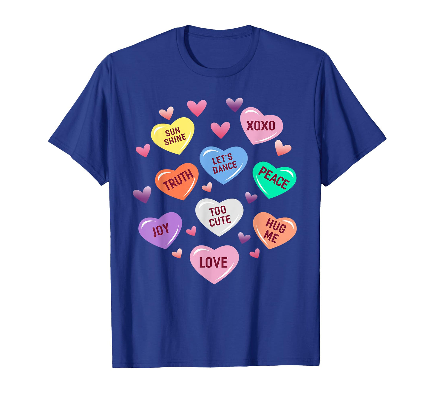 Valentine's Day Heart Candy Design for Men Woman & Kids T-Shirt
