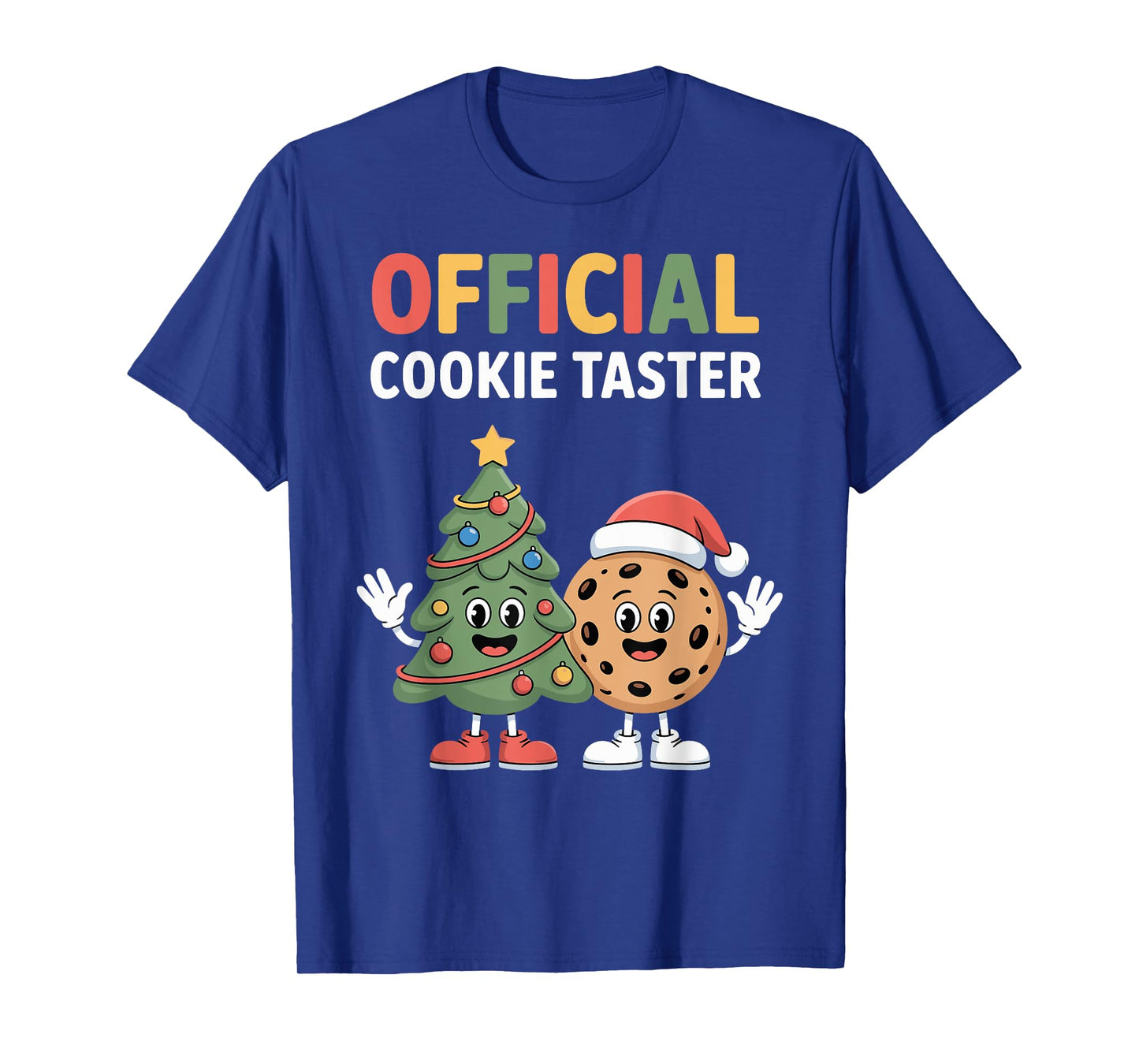 Official Cookie Taster Christmas Baking Crew Santa T-Shirt