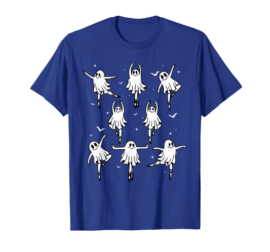 Coquette Ghost Ballet Dancer Halloween Spooky Dance Teacher T-Shirt