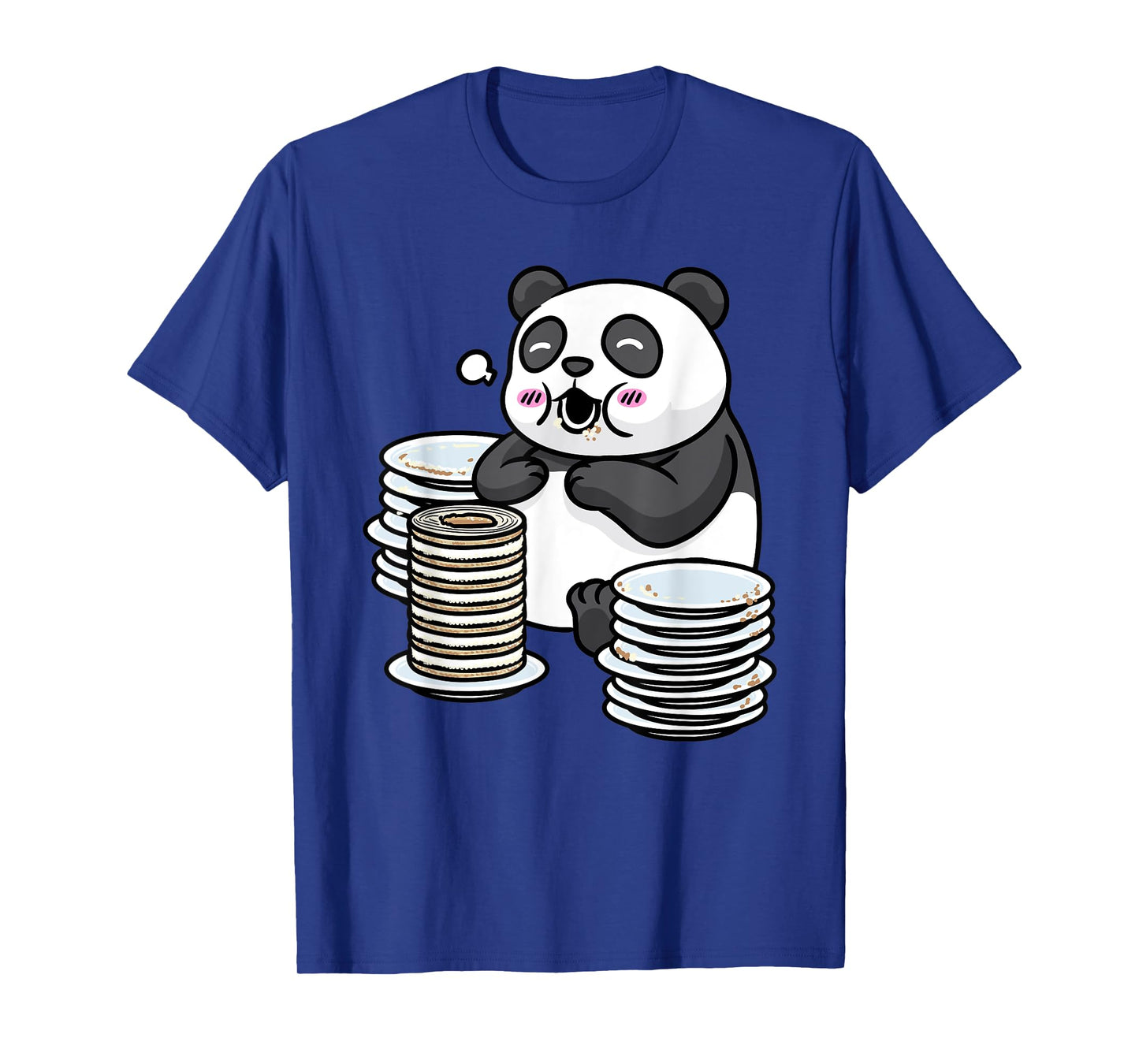 Panda With Baumkuchen Pyramid Cake Otaku Food Lover Anime T-Shirt