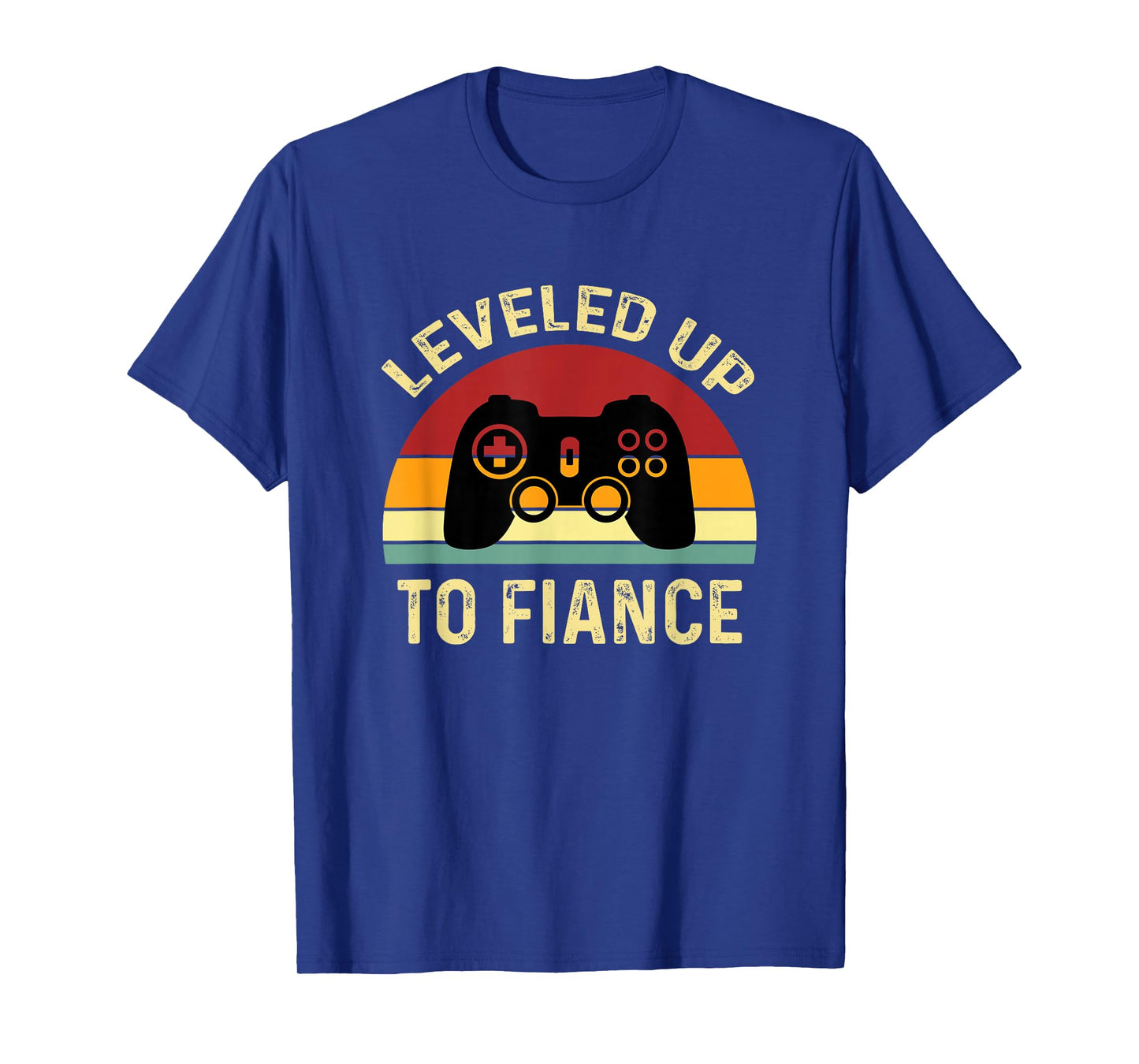 Leveled Up To Fiance Just Engaged Newly Engaged Couple T-Shirt