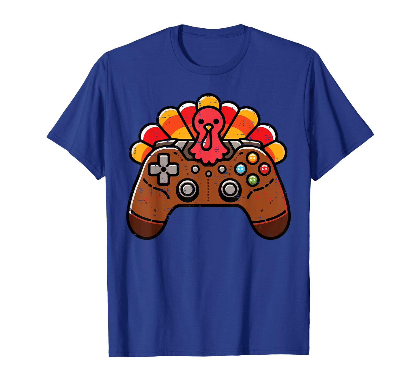 Thanksgiving Turkey Gaming Controller Gamer Boys Kids Men T-Shirt