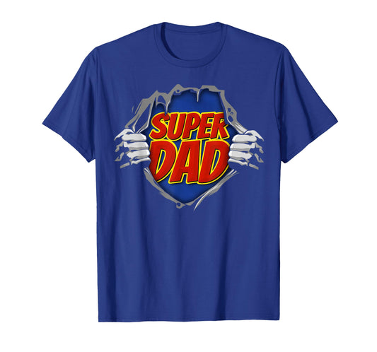 Father's Day Award Super Dad Hero Vintage Retro T-Shirt
