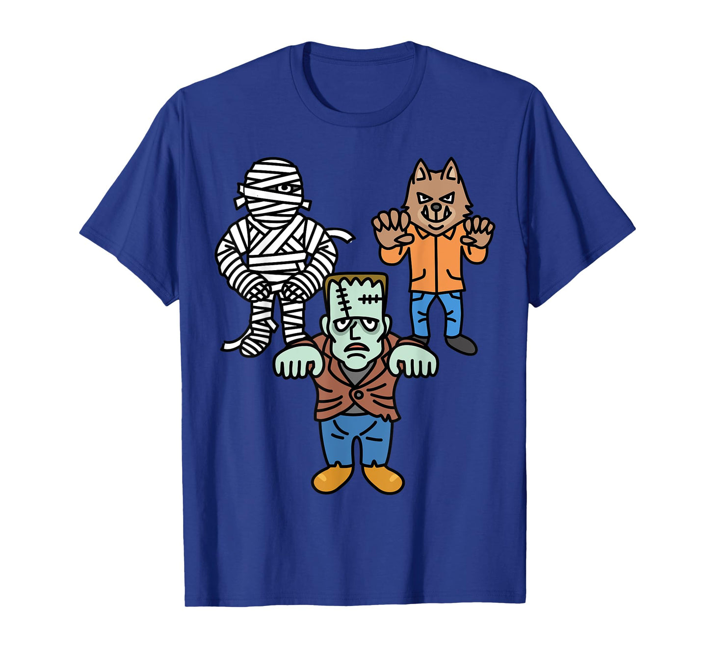 Mens Horror Movie Monster Mummy Vintage Halloween Frankenstein T-Shirt
