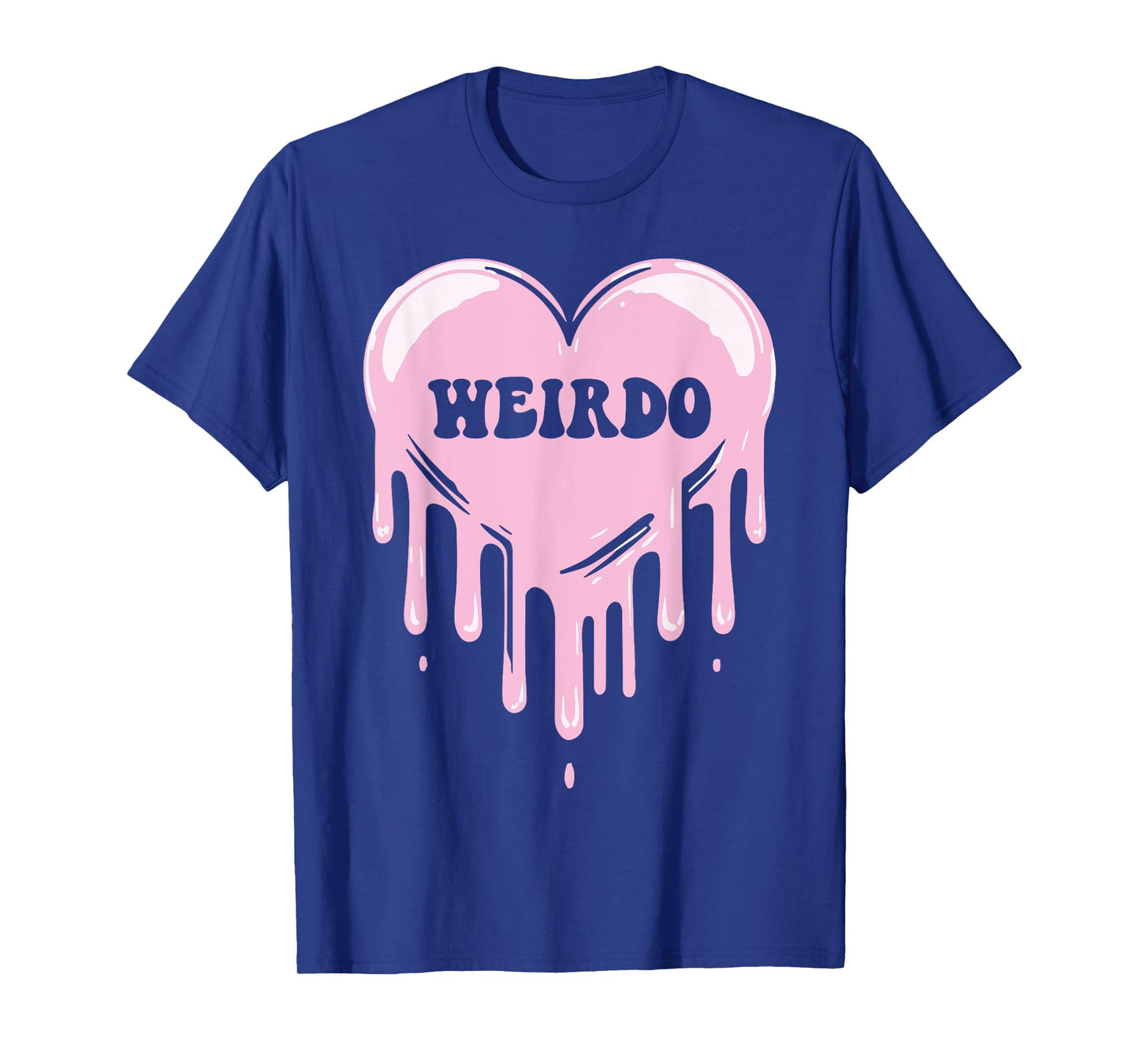 Weirdo Dripping Heart Pastel Goth Emo Punk Aesthetic T-Shirt