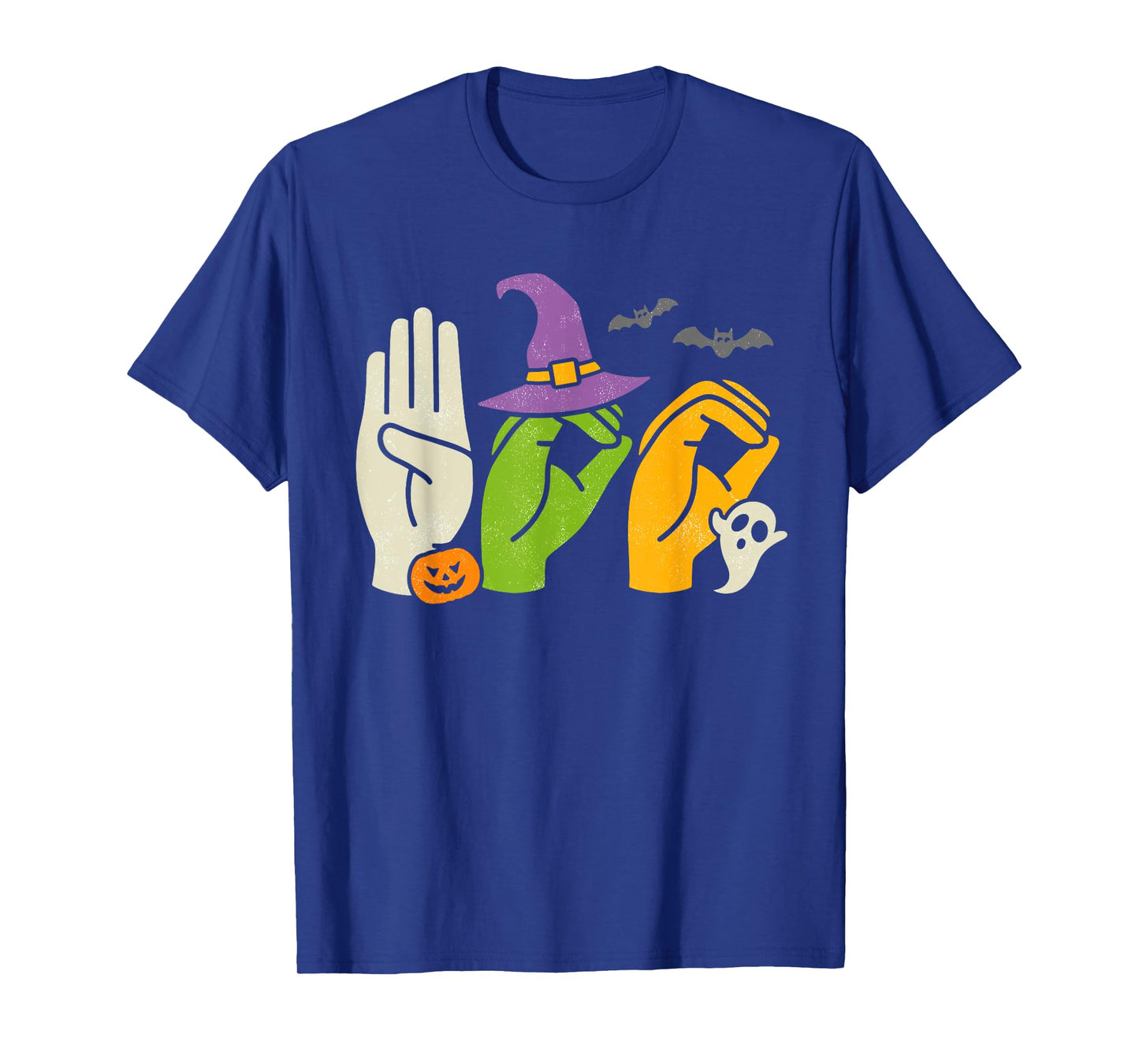 Boo Hands American Sign Language Pride ASL Halloween Witch T-Shirt