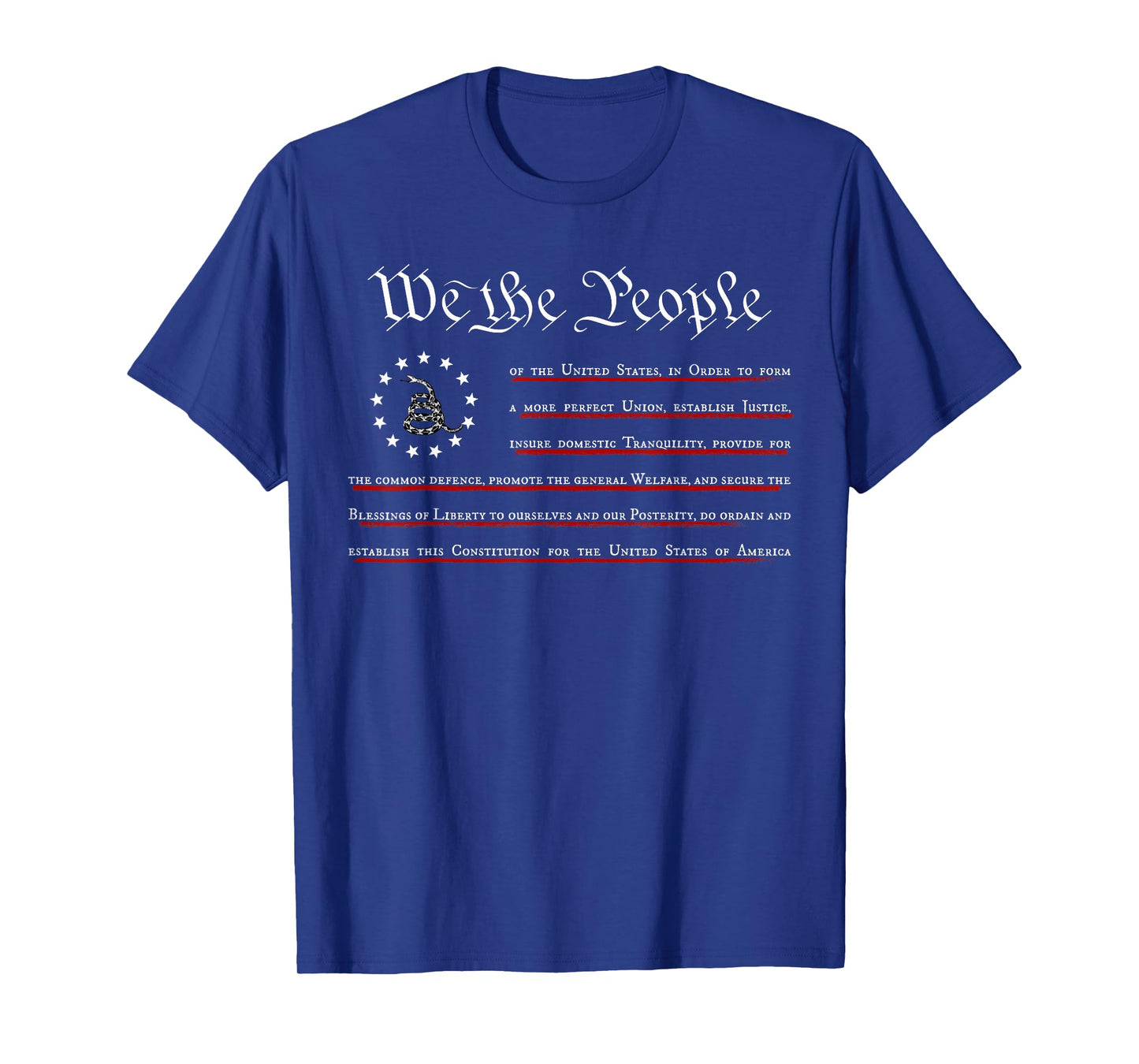 WE THE PEOPLE Constitution 4th of July, Gadsden Flag T-Shirt