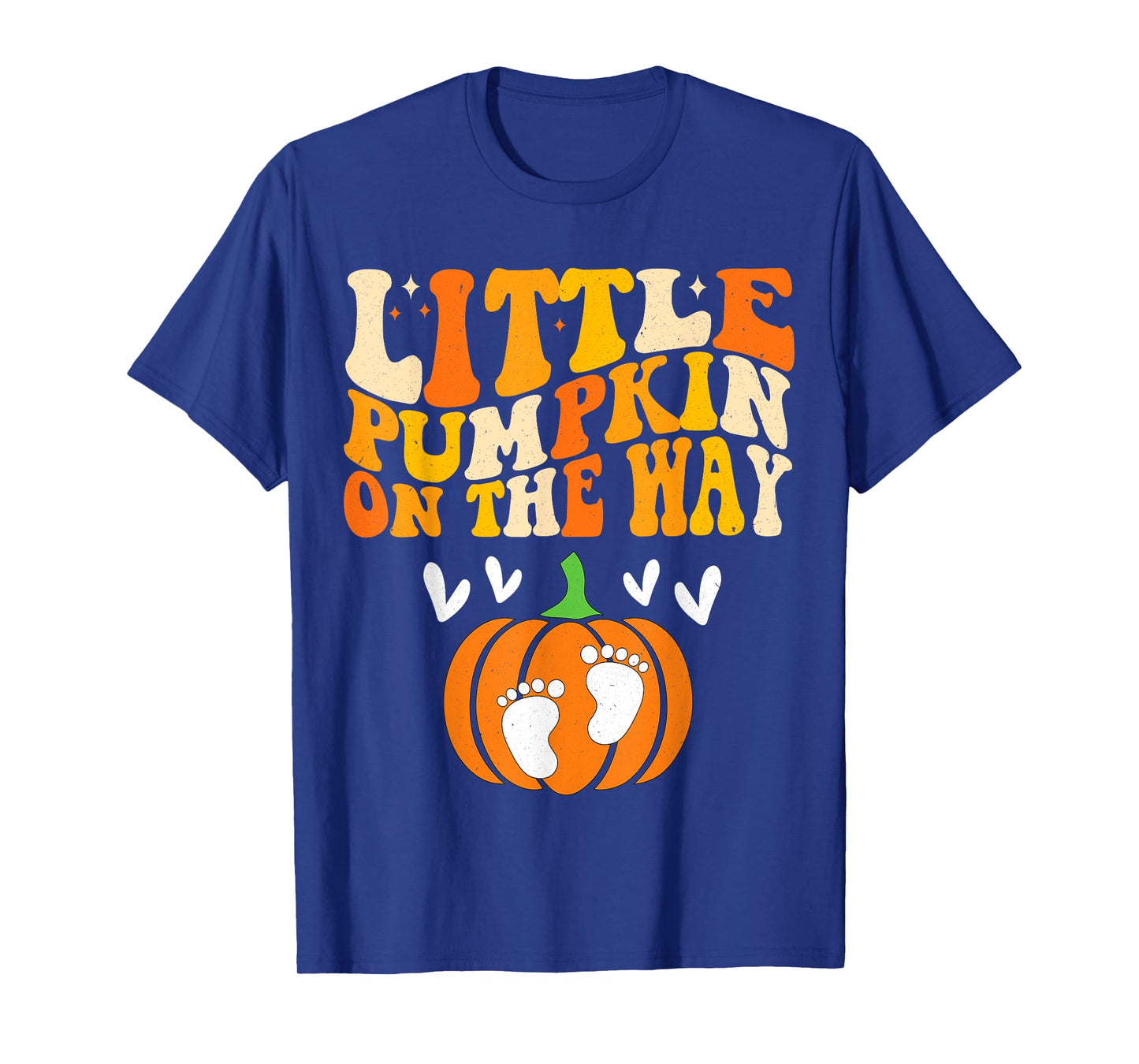 Little Pumpkin On The Way Halloween Pregnancy Announcement T-Shirt
