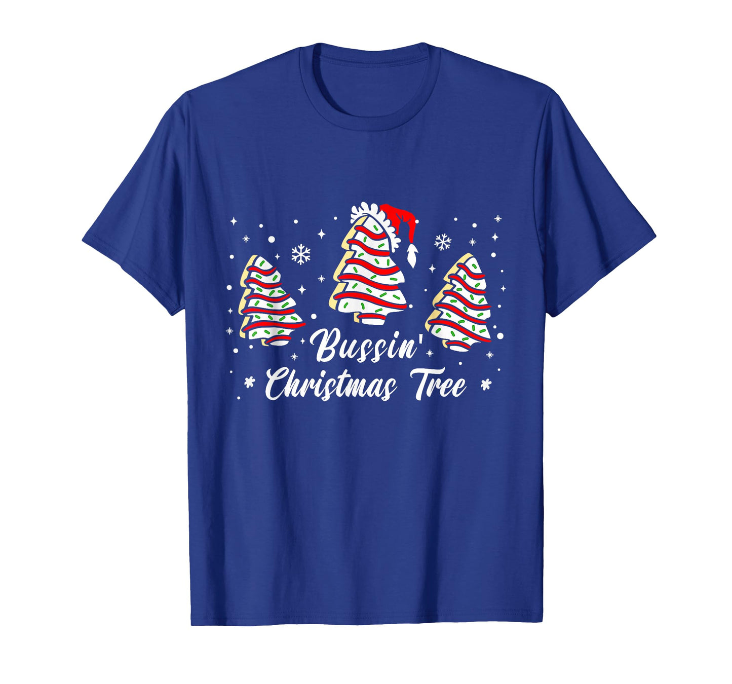 Bussin’ Christmas Tree Cakes Debbie Becky Jen Cake Lovers T-Shirt