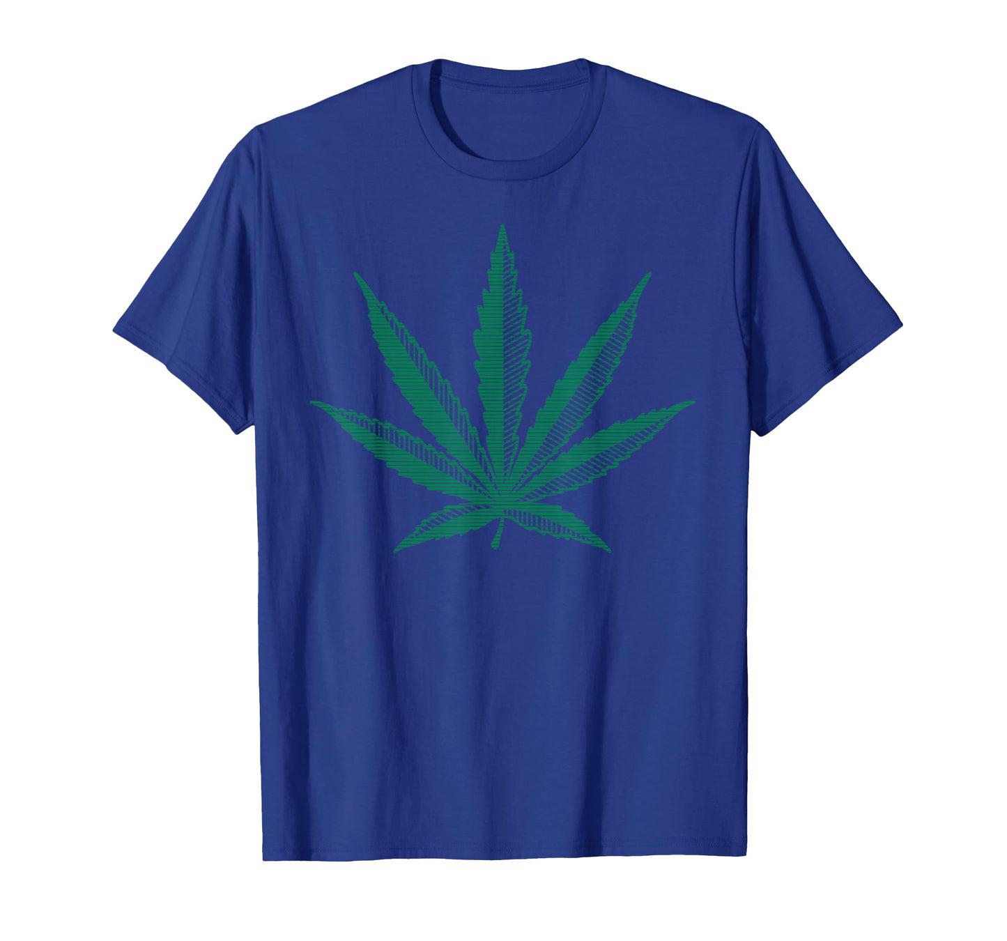 Vintage Pot Leaf T-Shirt Marijuana Hemp Green Graphic Art T-Shirt