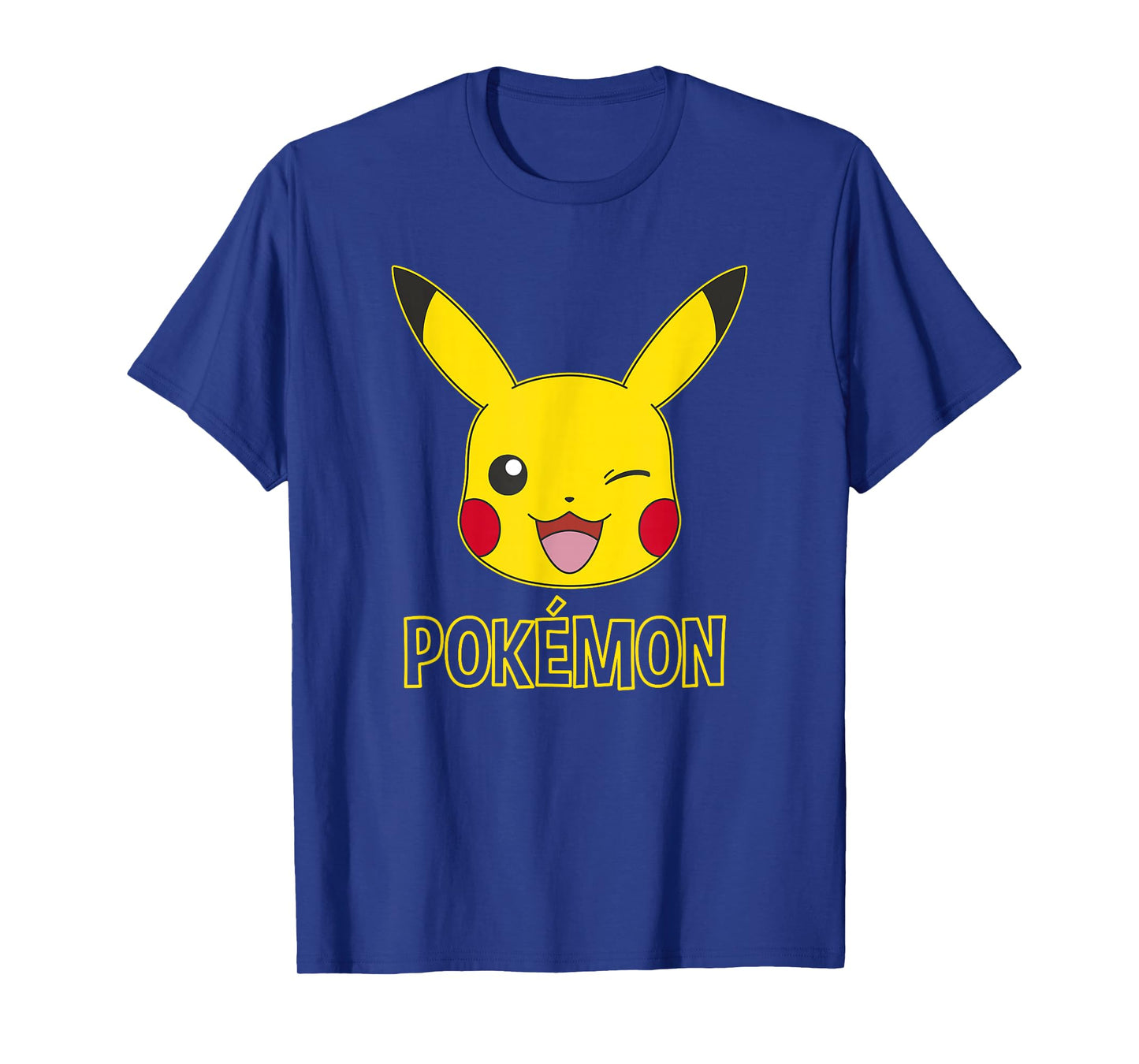 Pokémon Pikachu Cute Wink Classic Logo T-Shirt