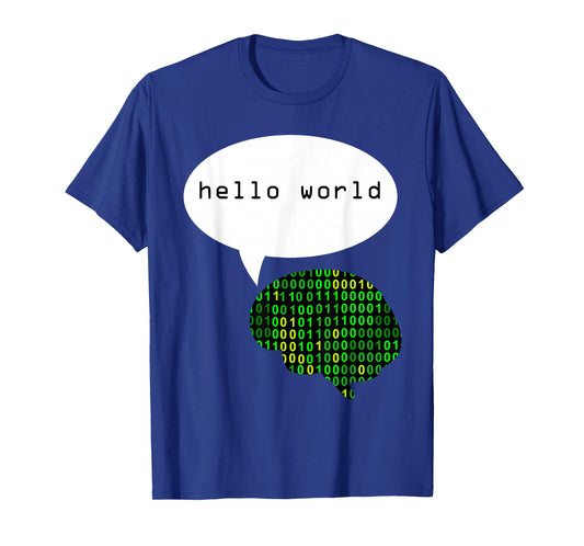 Hello world cool t-shirt funny for conversation starters T-Shirt