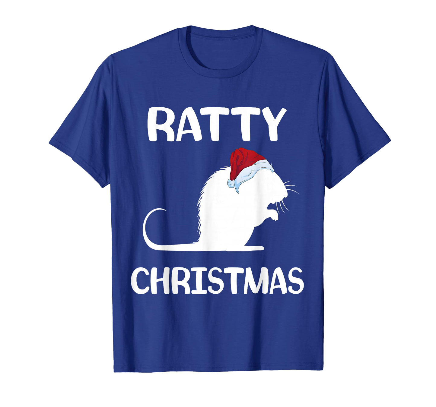 Ratty Christmas Santa Hat Rat Rodent Owner Mouse Rat Lover T-Shirt