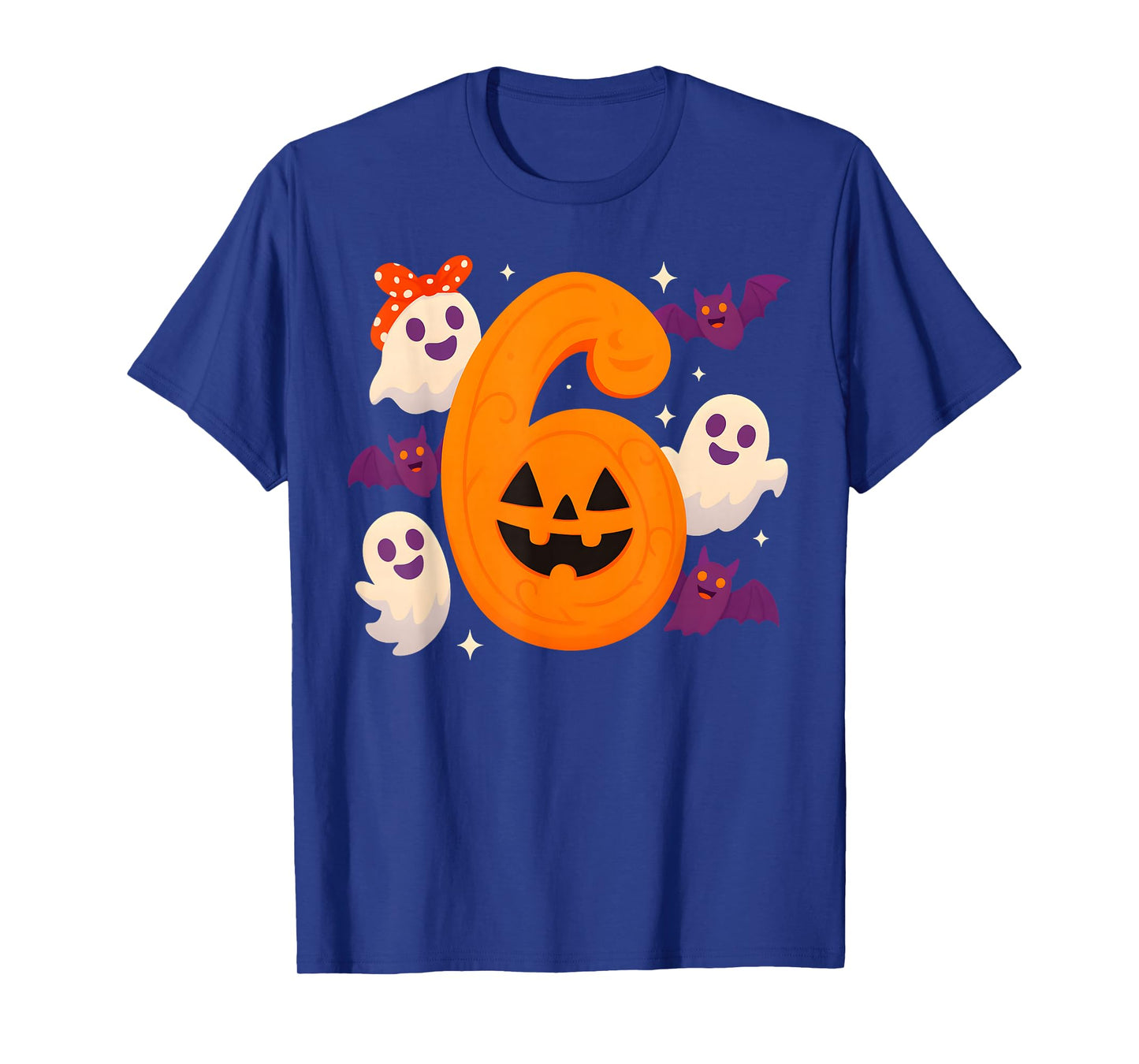 Six Seven Ghost Pumpkin Halloween Gen Z Alpha Meme Matching T-Shirt