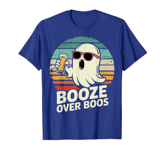 Halloween Costume Ghost Booze Over Boos T-Shirt