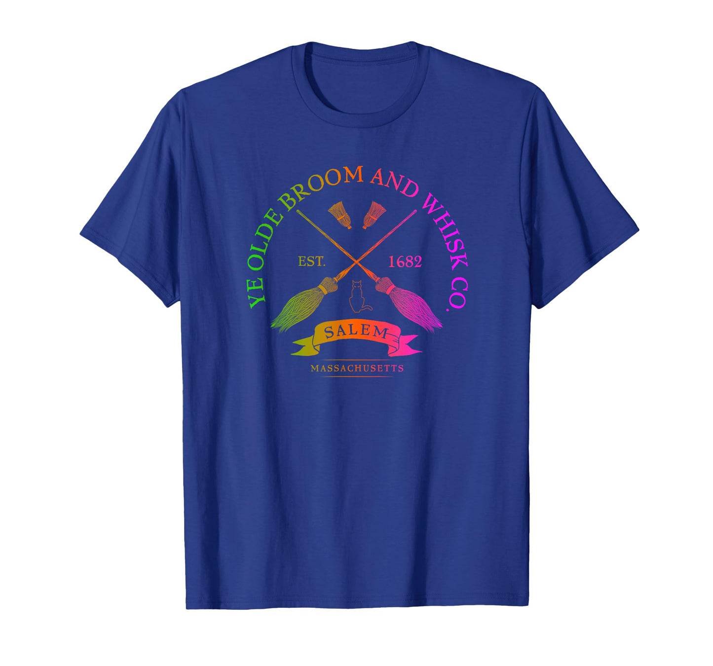 Ye Olde Broom Co - Salem Mass. Est. 1682 Halloween T-Shirt