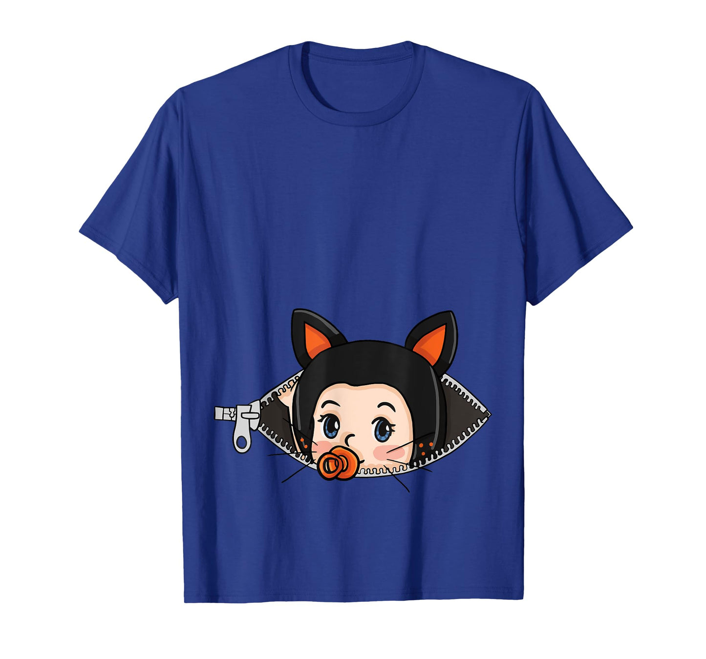 Halloween Pregnancy Shirt - Black Cat Ears Baby T shirt Men Women T-Shirt