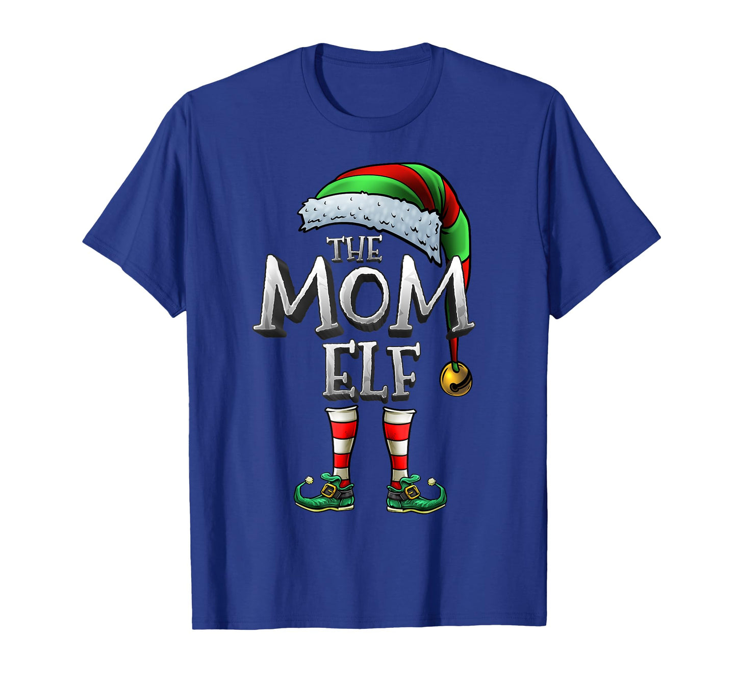 The Mom Elf Shirt Matching Family Mom Christmas Elf women T-Shirt