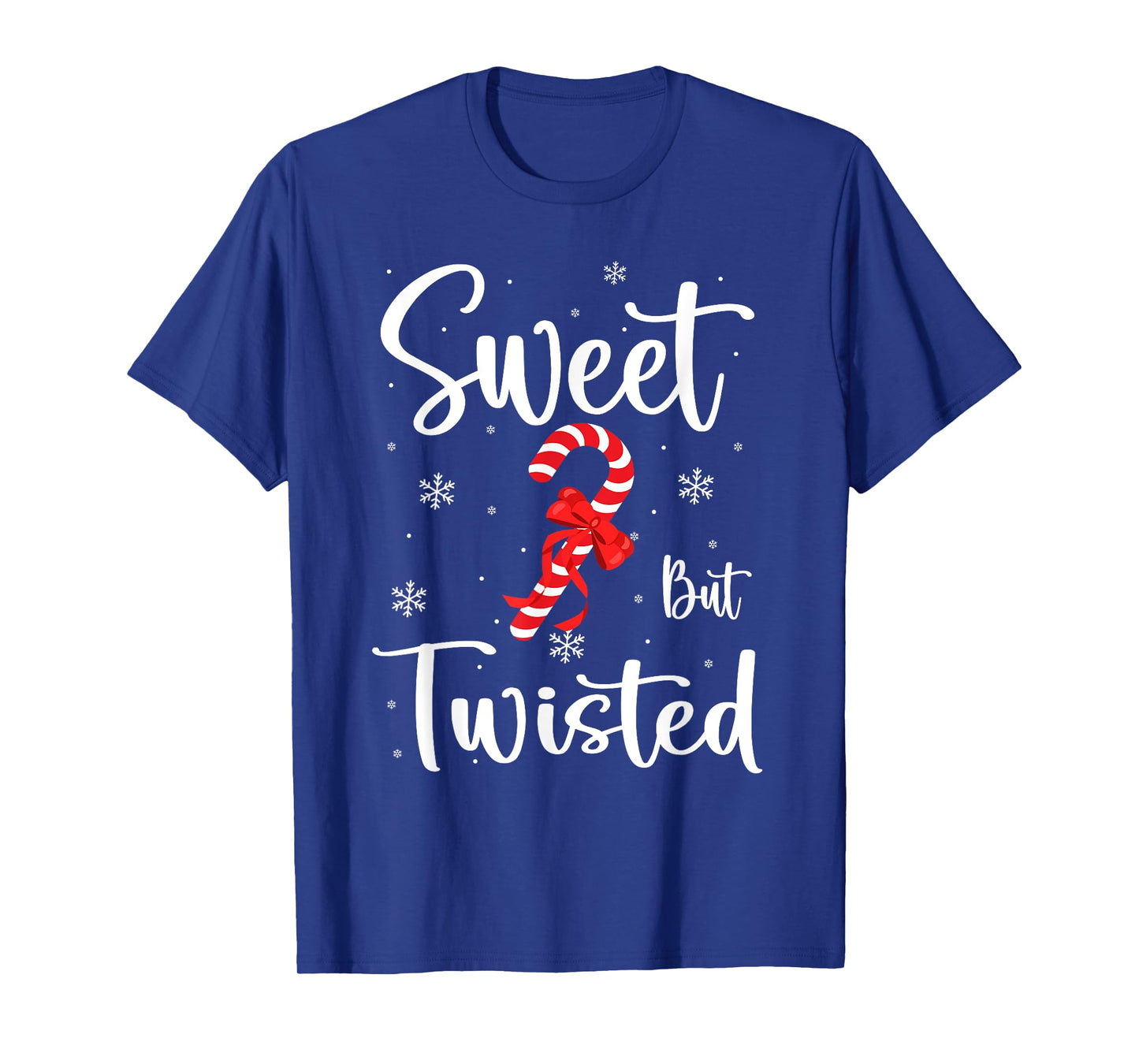 Sweet But Twisted Funny Christmas Candy Cane Xmas T-Shirt