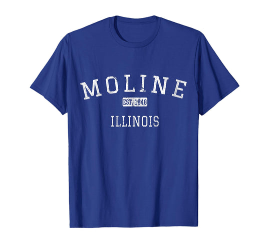 Moline Illinois IL Vintage T-Shirt