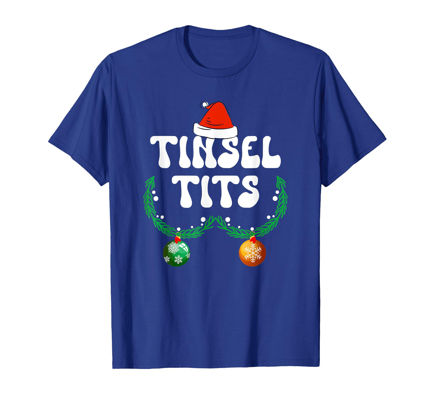 Jingle Balls Tinsel Tits Couple Chestnuts Christmas Pajamas T-Shirt