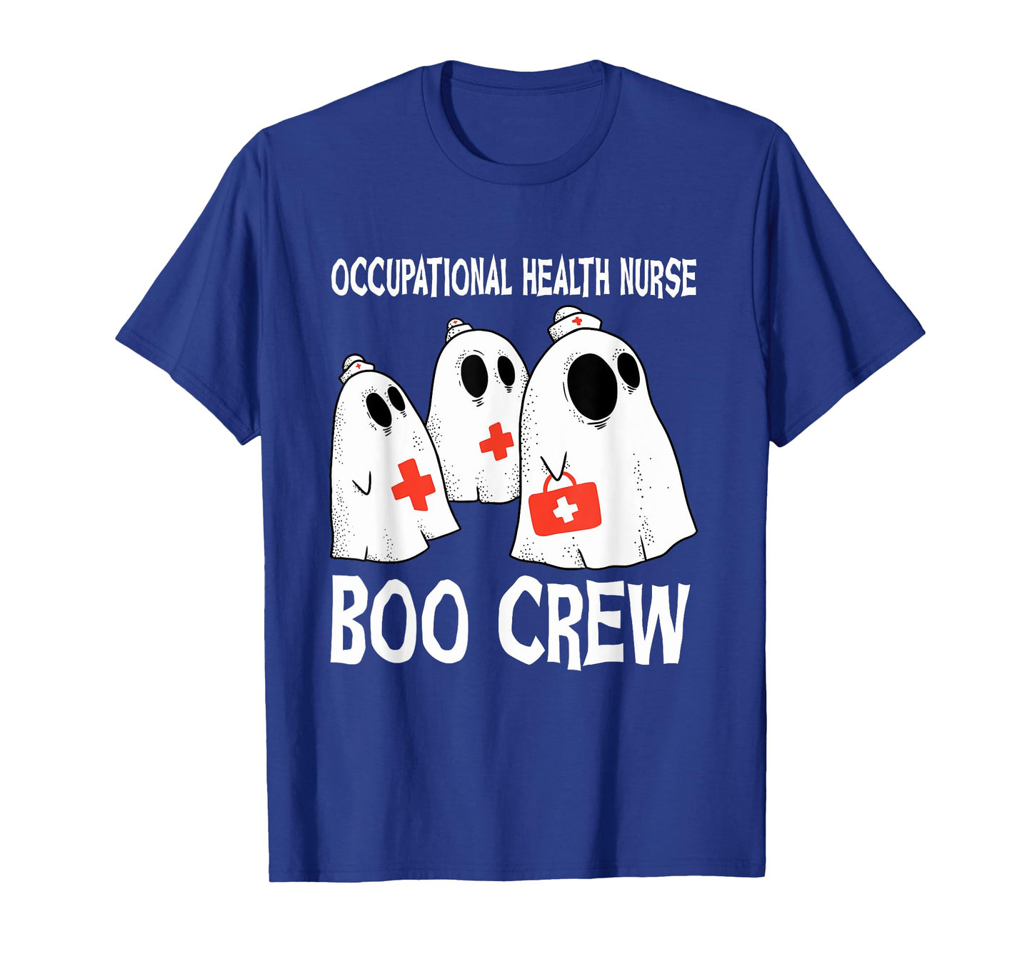 Spooky Occupational Health Nurse Boo Crew Halloween Costume T-Shirt