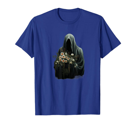 Halloween Costume Vintage Floral Ghost Pumpkin Funny Graphic T-Shirt
