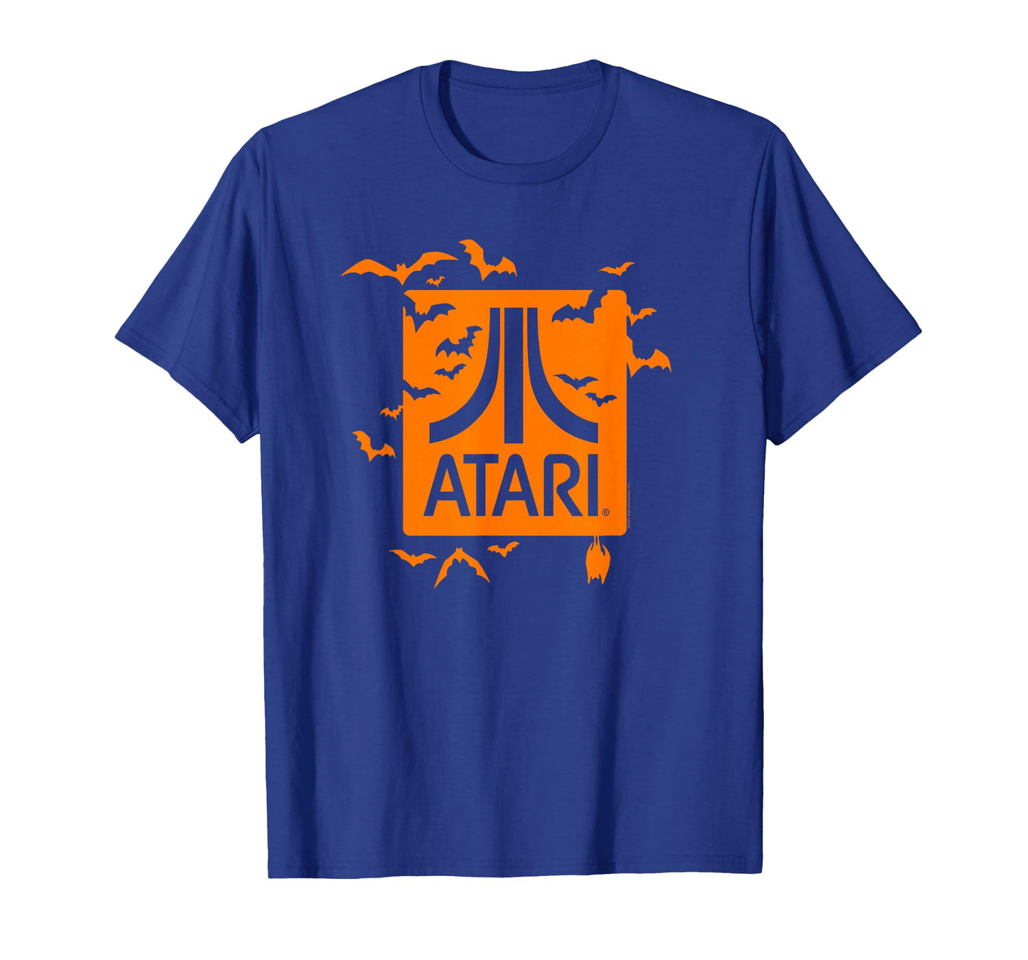 Atari Halloween Bats Orange Logo Vintage Video Game T-Shirt