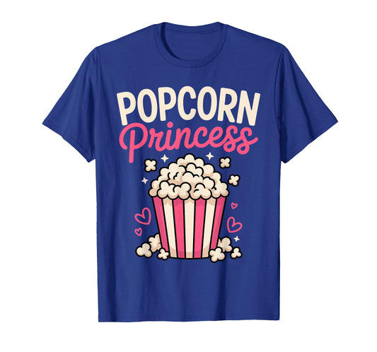 Funny Popcorn Art For Women Girls Kid Pop Corn Popcorn Lover T-Shirt
