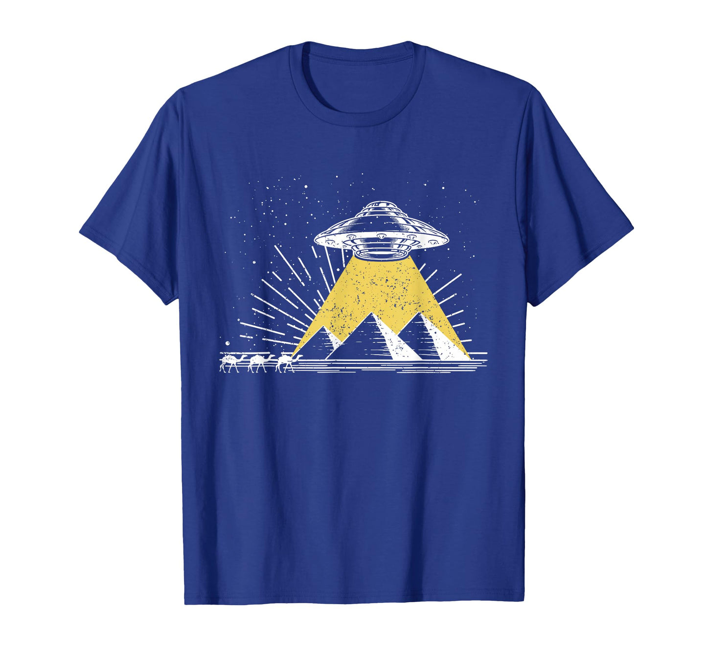 Science Fiction Universe Space Egypt Pyramids UFO T-Shirt