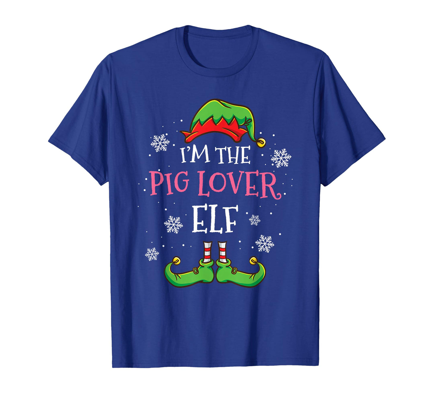Im The Pig Lover Elf Christmas T-Shirt
