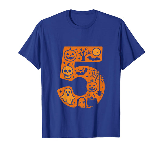 5th Birthday Spooky Halloween 5 Year Old T-Shirt