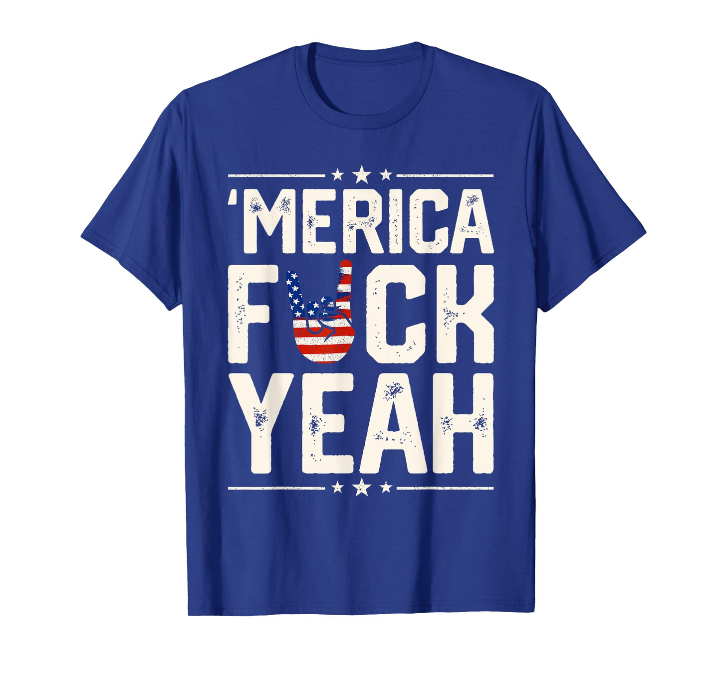 Funny Merica Fuck Yeah 4th Of July Patriotic USA Men Women T-Shirt
