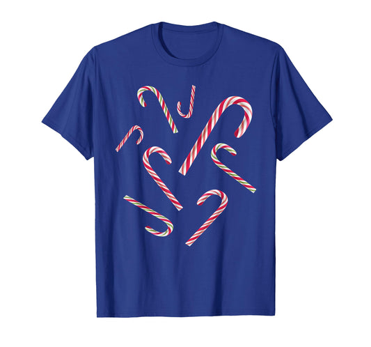 Candy canes Shirt for Women Kids Men Candy Cane Christmas T-Shirt