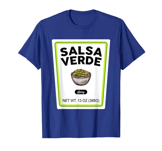 Halloween Matching Costume Salsa Verde Bottle Label T-Shirt