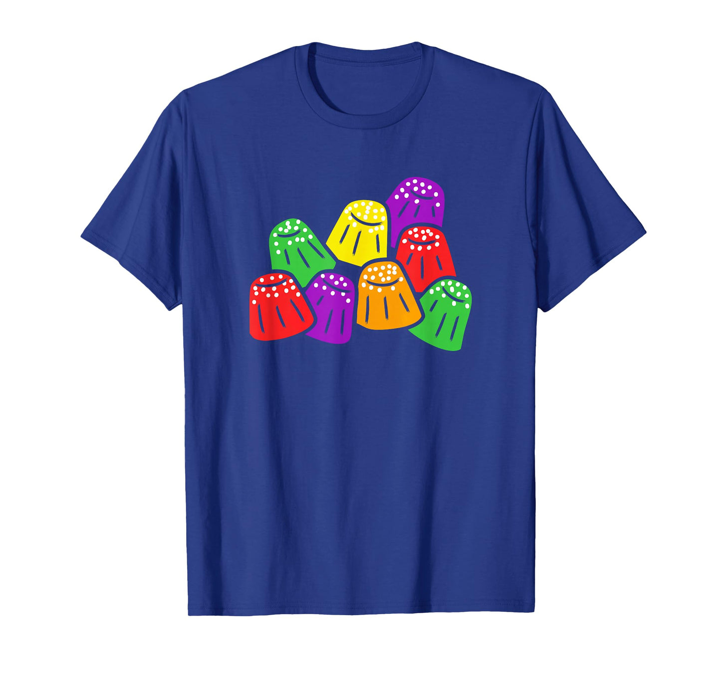 Gumdrops Jelly Candies Simple Wordless Bright Colors Graphic T-Shirt