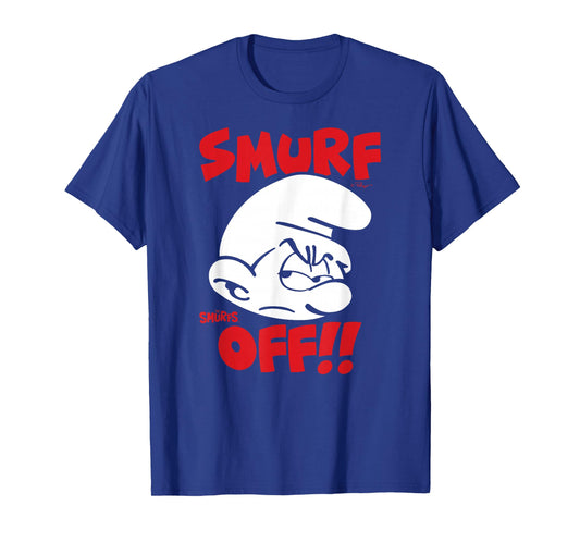 The Smurfs Smurf Off! Grouchy Smurf Retro Cartoon T-Shirt
