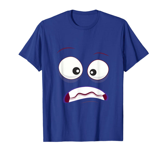 Cute Face Funny Ghost Surprised Monster Costume Halloween T-Shirt