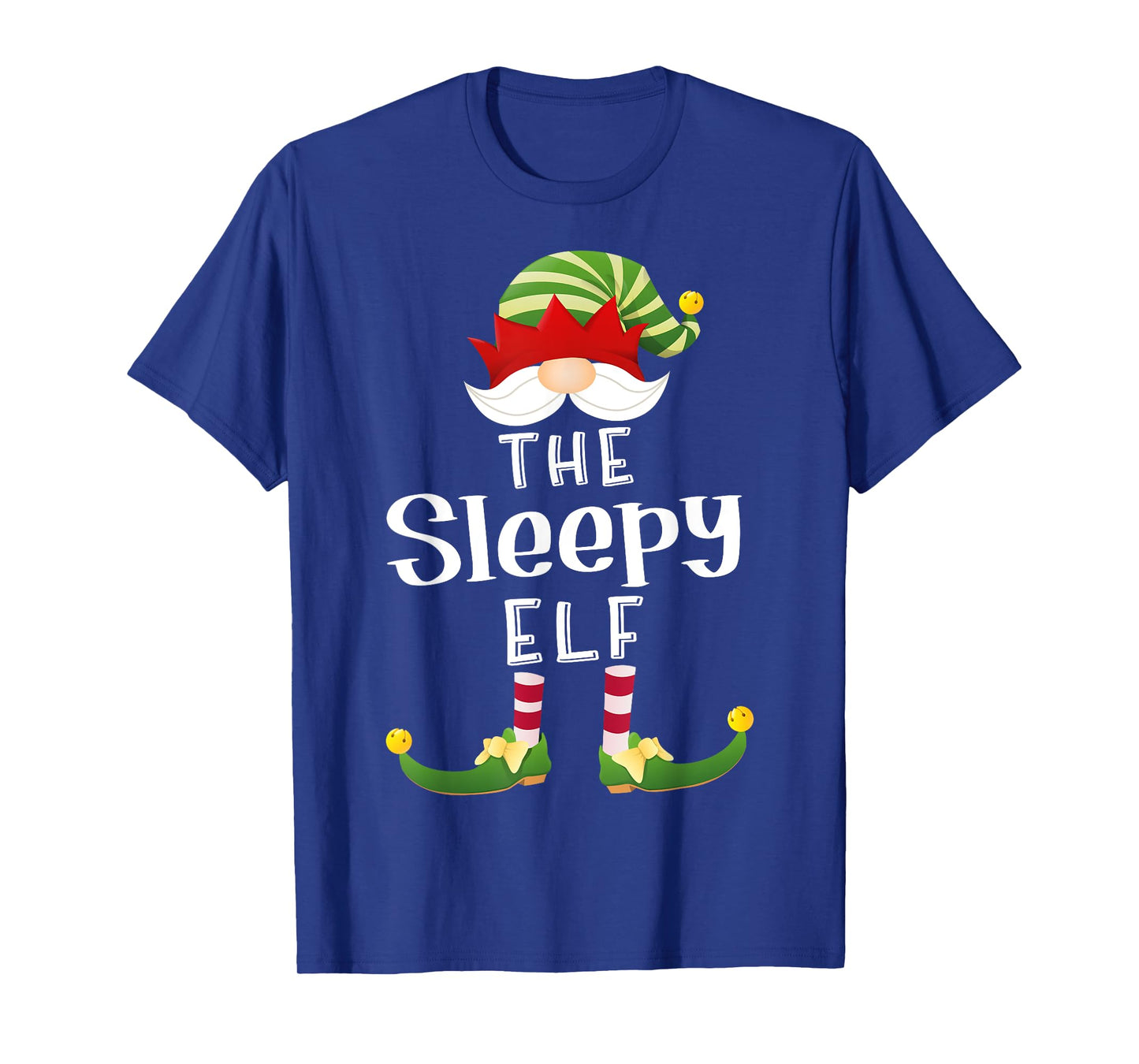 Sleepy Elf Group Christmas Funny Pajama Party T-Shirt
