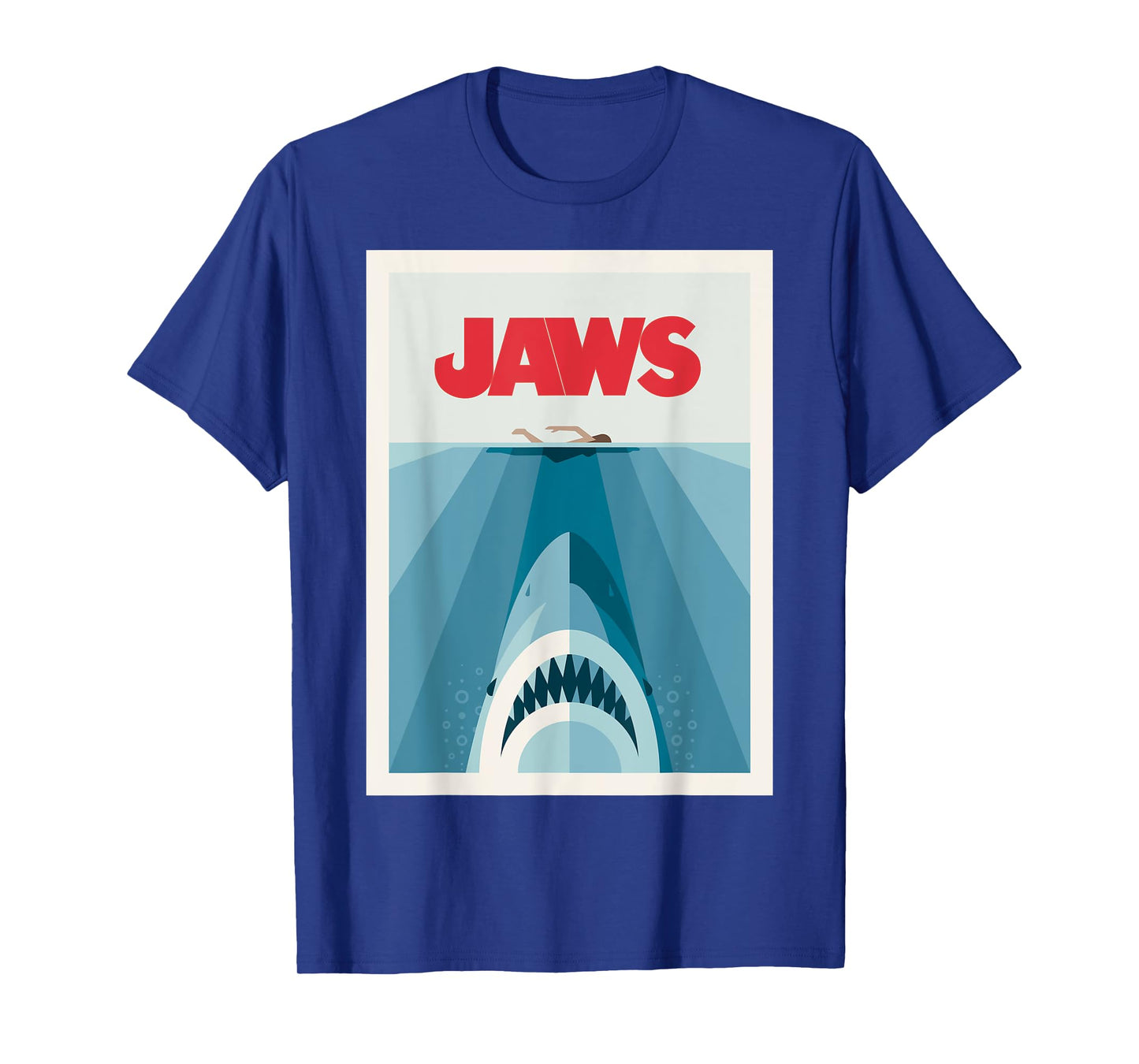 Jaws 50th Anniversary Poster Vector Front & Back T-Shirt