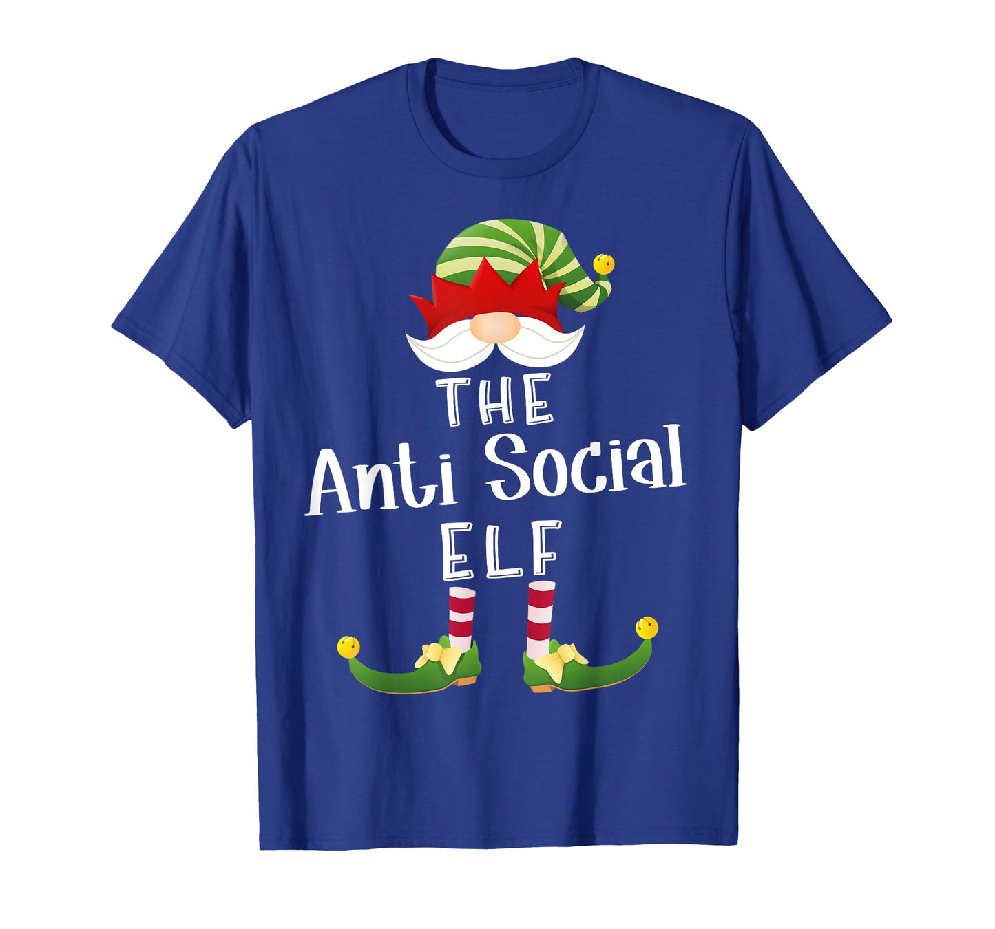Anti Social Elf Group Christmas Funny Pajama Party T-Shirt