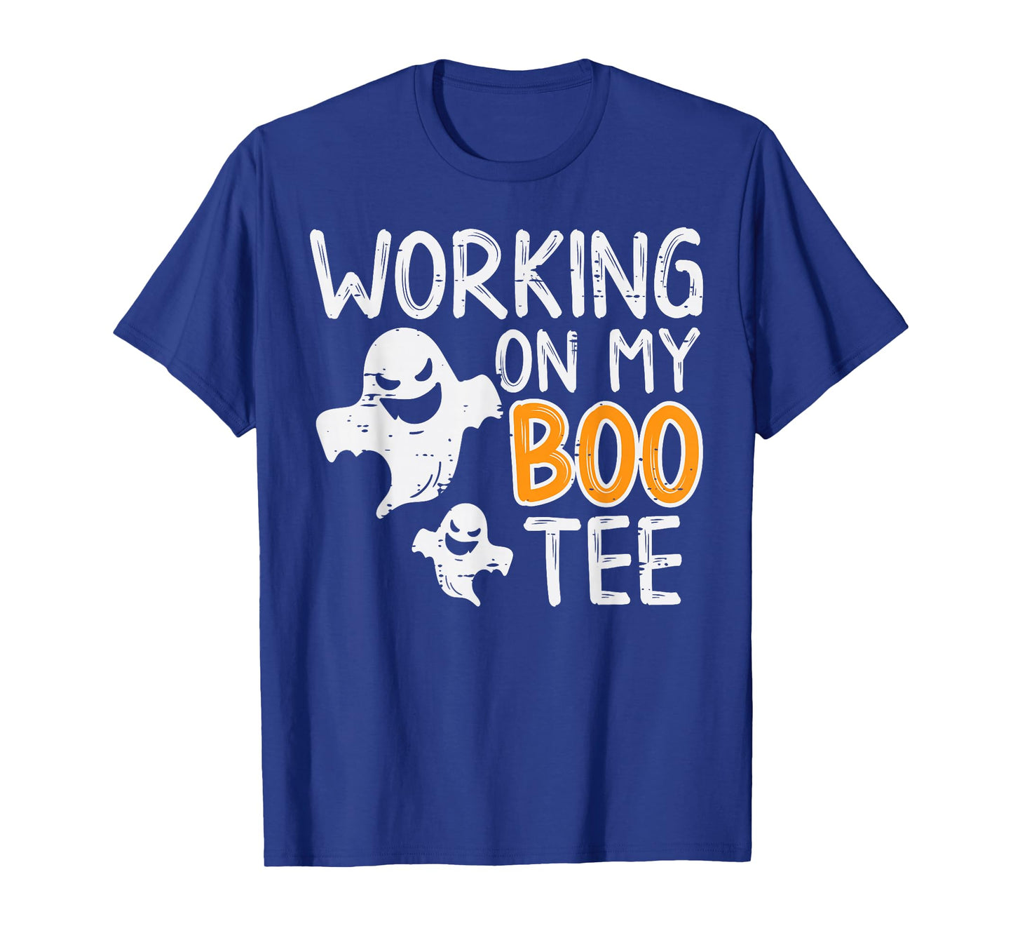 Working On My Boo Tee Funny Halloween Costume Men Women Gym T-Shirt
