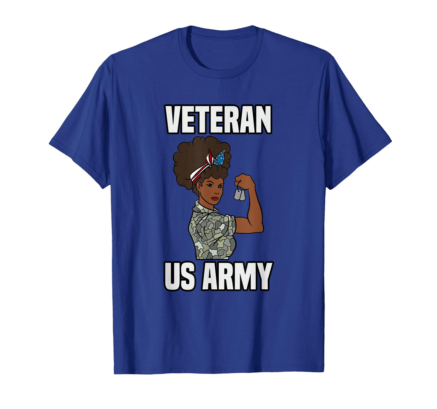 Female Melanin Veteran of The US Army Soldier Veterans Day T-Shirt