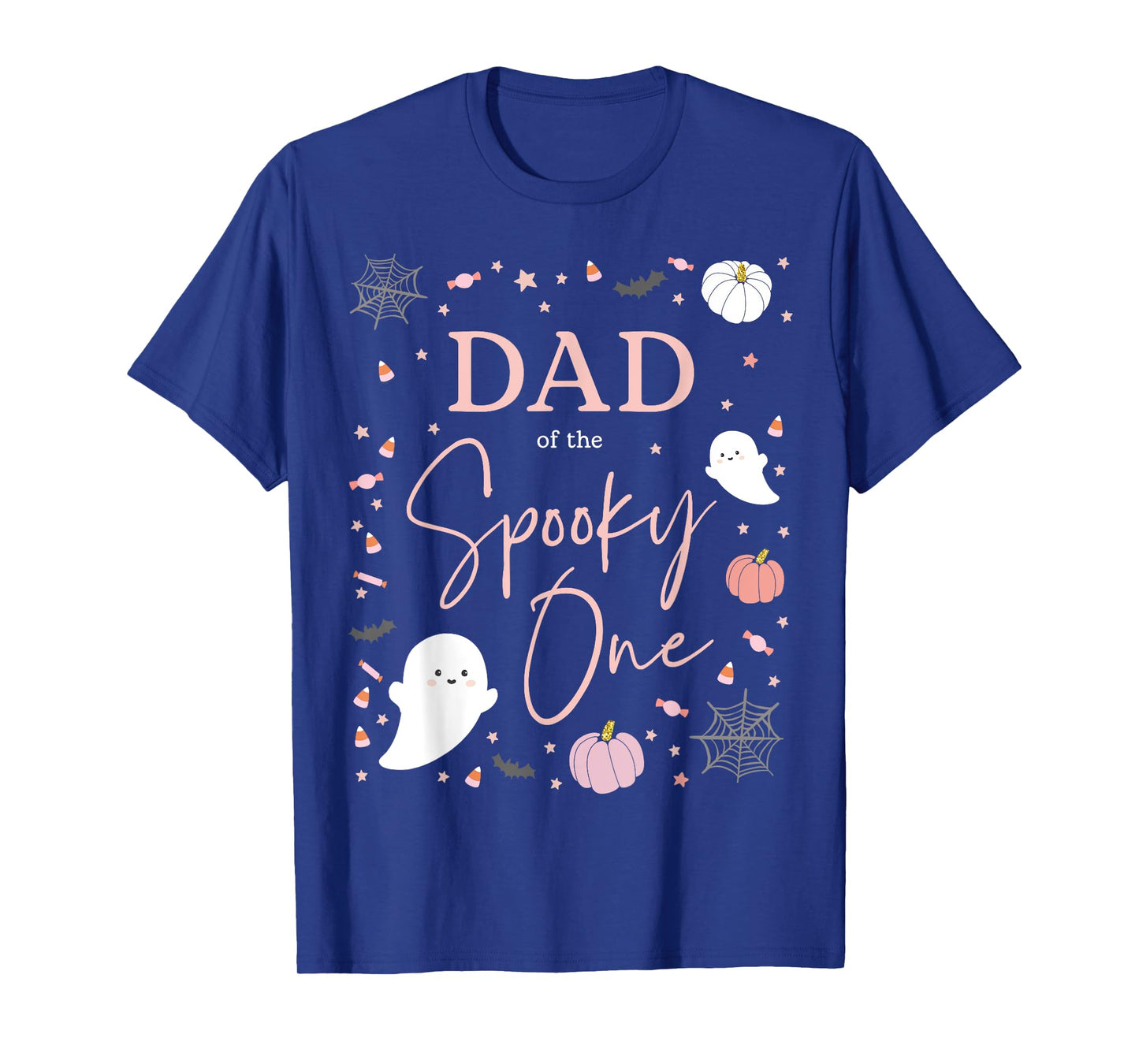 Dad of the Spooky One Girl First Birthday Pink Halloween T-Shirt