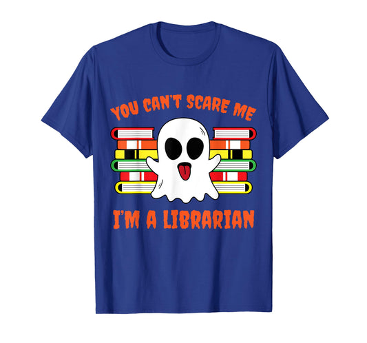 Scary Ghost Librarian Funny Saying Easy Halloween Gifts T-Shirt