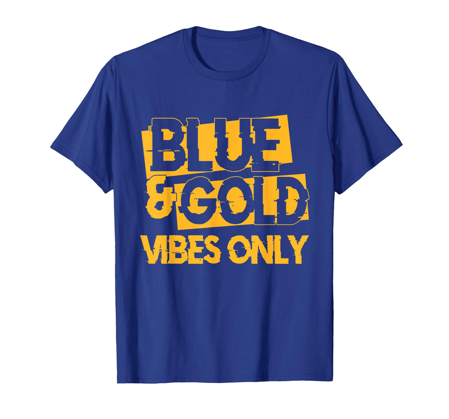 Blue and Gold Game Day Group for High School Football T-Shirt