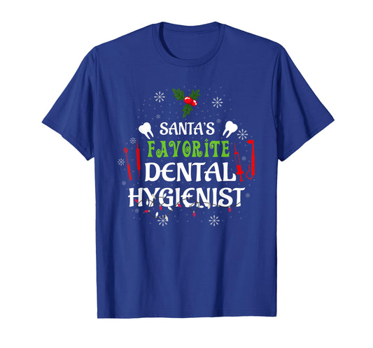 Santa's Favorite Dental Hygienist Christmas T-Shirt