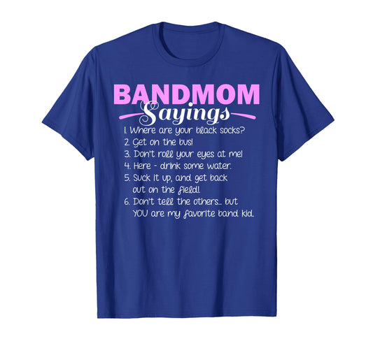 Funny Marching Band Music Fan Mom Music School Team T-Shirt